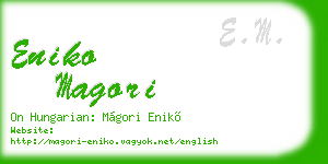 eniko magori business card