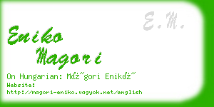 eniko magori business card